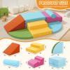7PCS Climbing Toys for Toddlers 1-3 Inside, Foam Baby Climbing Blocks Soft Play Set for Toddlers 1-3, Corner Toddler Climbing Toys Indoor Baby Climbing Gym for Toddler Climbing Crawling and Sliding view 2