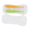 2 Silicone Baby Spoons Set, Soft Tip Spoons for Babies Over 4 Months Old with Box, Feels Like Milk, Takes Care of Baby's Mouth, Reduce Choking and view 2