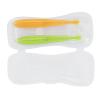 2 Silicone Baby Spoons Set, Soft Tip Spoons for Babies Over 4 Months Old with Box, Feels Like Milk, Takes Care of Baby's Mouth, Reduce Choking and view 4