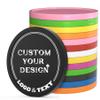 100 PCS Custom Poker Chips, 9 Colors Drink Tokens Chips, Double Sides Full-Color Print Your Logo and Text, Personalized Plastic Poker Chips for Bar Promotions, Golf Club, Parties & Events (Black) view 1