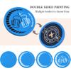 100 PCS Custom Poker Chips, 9 Colors Drink Tokens Chips, Double Sides Full-Color Print Your Logo and Text, Personalized Plastic Poker Chips for Bar Promotions, Golf Club, Parties & Events (Orange) view 3