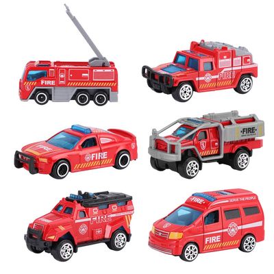 Alomejor High Simulation 1:64 Alloy Engineering Vehicle Model Sliding Cartoon Car for Kids with Movable Joints for Collection Decoration (Type B Protection Series)