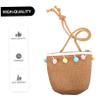 NOLITOY Straw Woven Handbag Boys and Girls Bag Summer Straw Bag Fashionable Design view 3