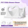Albott 15.1x15.1x11.2 FT Commercial PVC Inflatable White Bounce House for Kids, Large White Castle Bounce House with Ball Pit, Slide, 1100w Blower & Higher Inflatable Wall for Wedding Birthday Party view 2