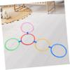 BESPORTBLE Hopscotch Training Set for Boys and Girls Outdoor Fun Educational Toys Portable Agility Training Equipment Full Set Rings and Connectors view 4