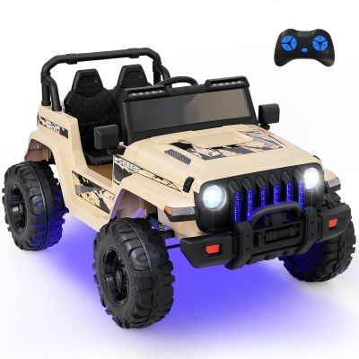 INFANS Ride on Truck, 12V Kids Electric Vehicle Toy, Parent Remote Control
