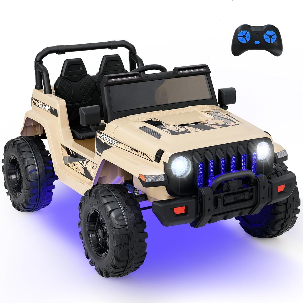 INFANS Ride on Truck, 12V Kids Electric Vehicle Toy, Parent Remote Control