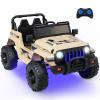 INFANS Ride on Truck, 12V Kids Electric Vehicle Toy, Parent Remote Control view 1