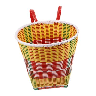 Abaodam Hand Woven Carrier Basket for Boy Girl Multi-Functional Storage Prop for Dance Camping and Home Decor Plastic Material for Ages