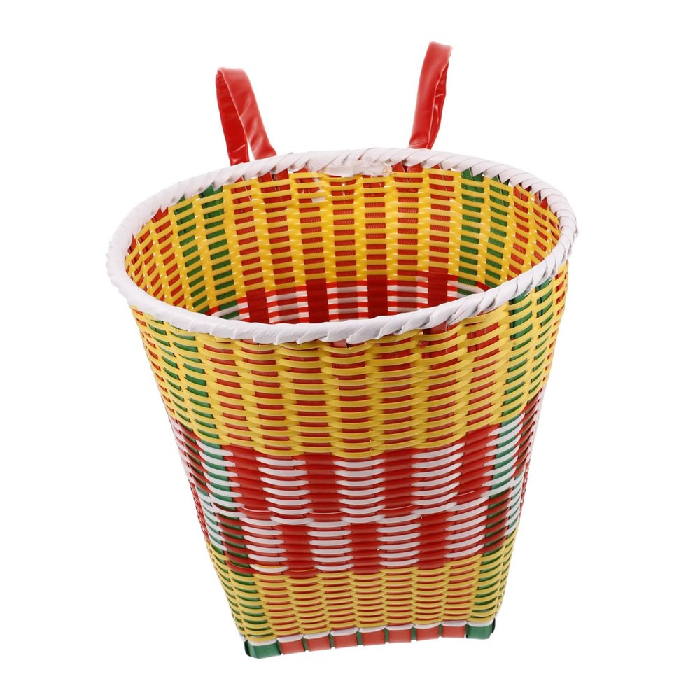 Abaodam Hand Woven Carrier Basket for Boy Girl Multi-Functional Storage Prop for Dance Camping and Home Decor Plastic Material for Ages