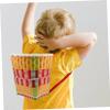 Abaodam Hand Woven Carrier Basket for Boy Girl Multi-Functional Storage Prop for Dance Camping and Home Decor Plastic Material for Ages view 3