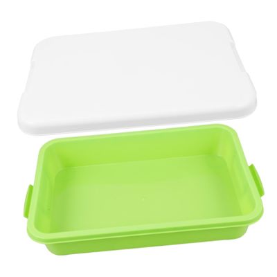 Abaodam Portable Outdoor Sand Box with Lid Plastic Sand Tray for Toddlers Versatile Storage for Sandbox Toys and Break-Resistant Design for and Sensory Activities