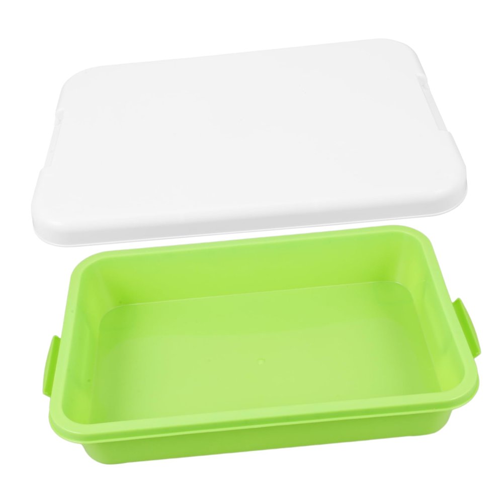 Abaodam Portable Outdoor Sand Box with Lid Plastic Sand Tray for Toddlers Versatile Storage for Sandbox Toys and Break-Resistant Design for and Sensory Activities