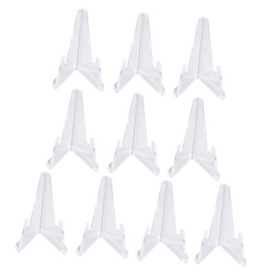 ARTIBETTER 10pcs Coin Holder Display Stands Plastic Collection Rack for Coins Stands