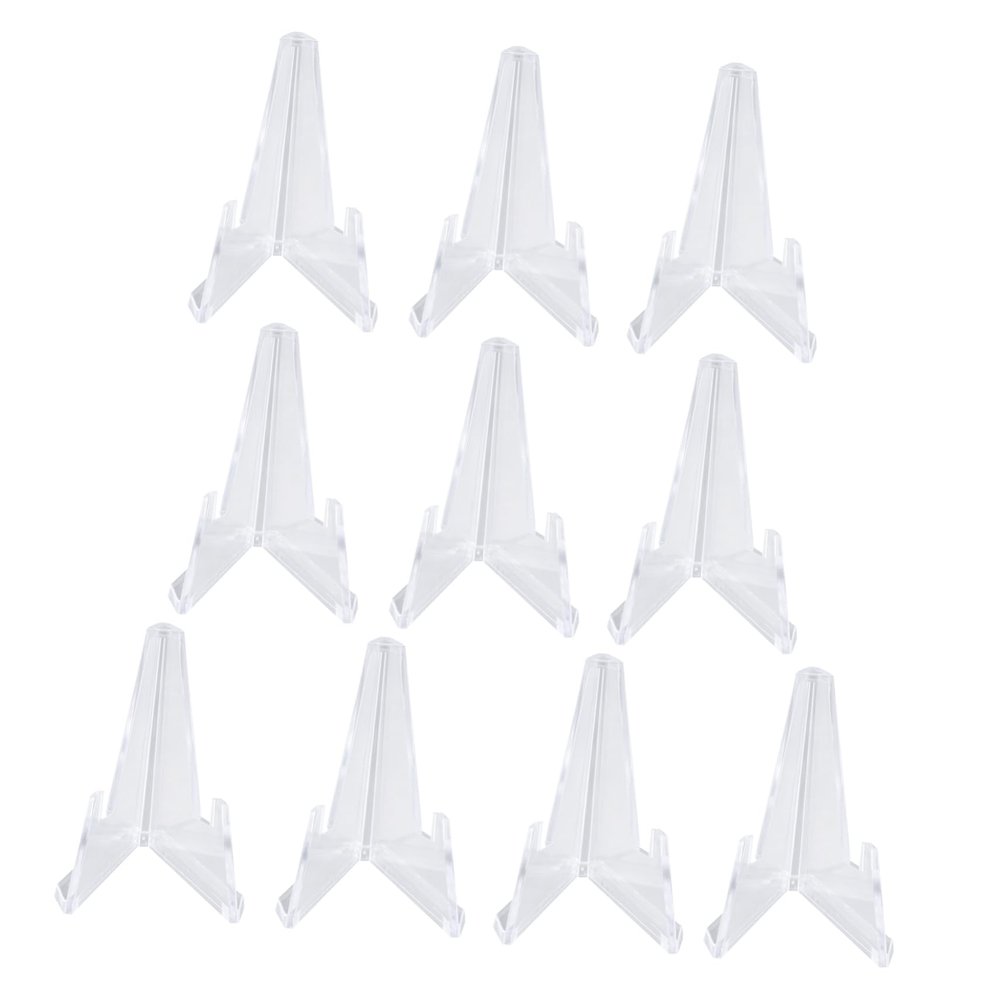 ARTIBETTER 10pcs Coin Holder Display Stands Plastic Collection Rack for Coins Stands