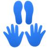 Abaodam 1set Sensory Integration Mats for Boy Girl Tactile Footprints Fingerprints Soft Non-Slip Floor Mats for Balance Training Fine Motor Skills Development for Home Kindergarten Play view 1