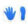 Abaodam 1set Sensory Integration Mats for Boy Girl Tactile Footprints Fingerprints Soft Non-Slip Floor Mats for Balance Training Fine Motor Skills Development for Home Kindergarten Play view 2