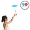 BESTonZON Juggling Plates with Sticks 10-Inch Soft Spinning Circus Toys for Kids and Adults Performance Hobby Game view 3