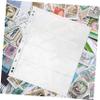 Gatuida 20sheets Stamp Storage Pages Transparent Album Pages for Collectibles for Stamps Currency Compatible with Standard Binders view 2