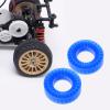 Kisangel 4pcs Reliable Silicone Rubber Insert Replacement Tier Inserts Parts Tire Crawler Silicone Rubber Tier Inserts Silicone Rubber Insert Supplies Replacement Part Blue view 3