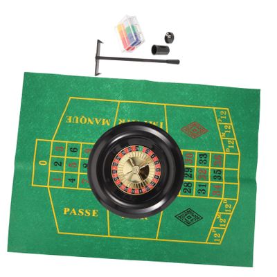 IMIKEYA 10-Inch Roulette Game Set Chips and Cloth Fun Tabletop Gaming Wheel for Parties Festivals and Events for Friends Gatherings and Company Activities