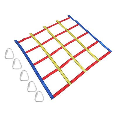 Abaodam Climbing Cargo Net for Boys and Girls Nets for Boys and Girls Adventure Plaything Fun Rainbow Design