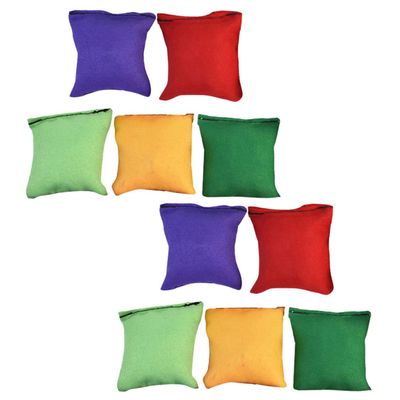 BESPORTBLE 10pcs Bean Bags for Tossing Game and Portable Bean Bag Toys for Boys and Girls for Training and Fun Activities