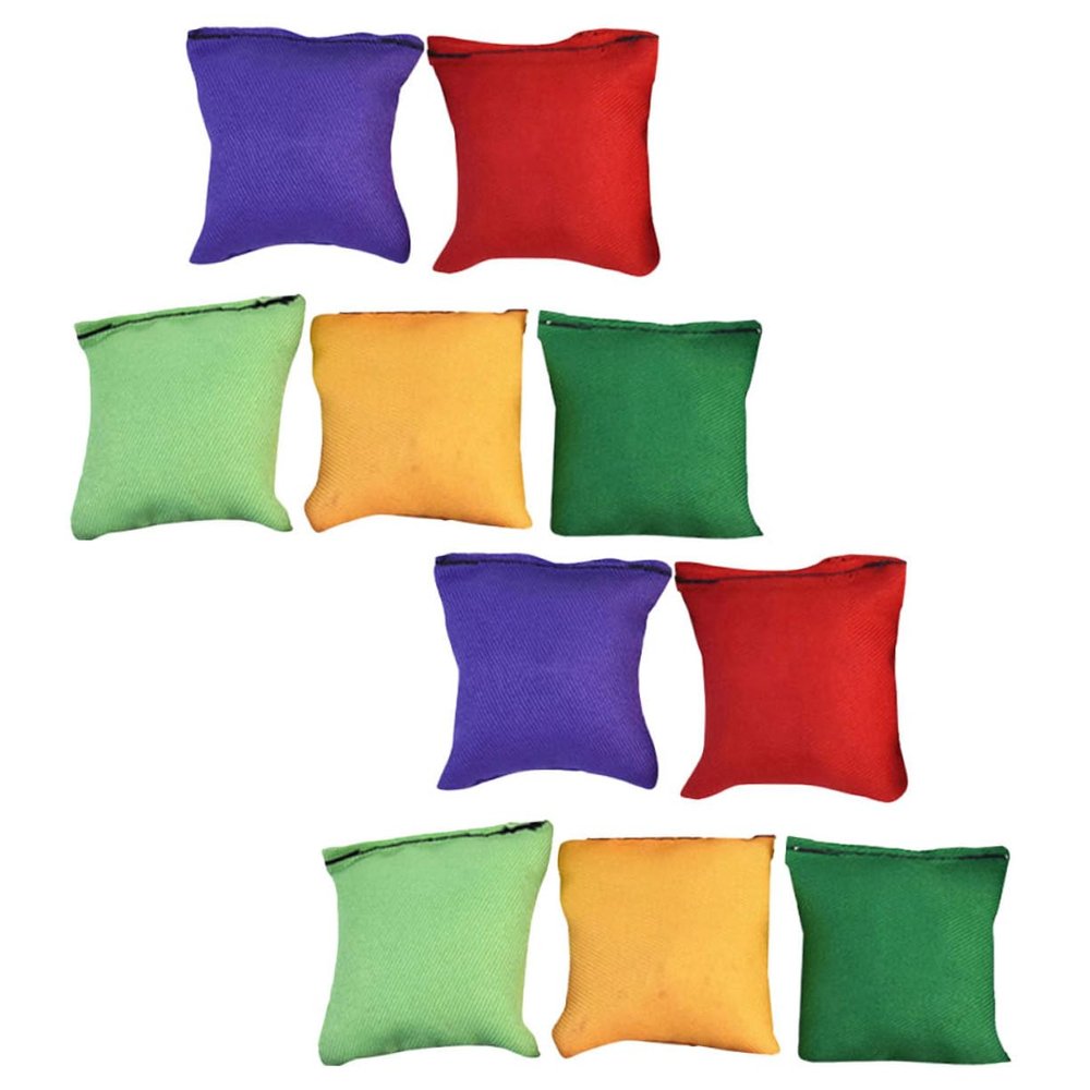 BESPORTBLE 10pcs Bean Bags for Tossing Game and Portable Bean Bag Toys for Boys and Girls for Training and Fun Activities