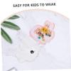 BRIGHTFUFU 1Set Clip Earrings Ring Set Adorable Non Piercing Jewelry for Dress Up Birthdays and Special Occasions Comfortable Fit for Little Princesses view 3
