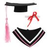 Amosfun Graduation Bear Clothes Set for DIY Stuffed Animals Adorable Plush Gown Cap Outfit Versatile Graduation Costume for Dolls Soft Fabric Fits Various view 1