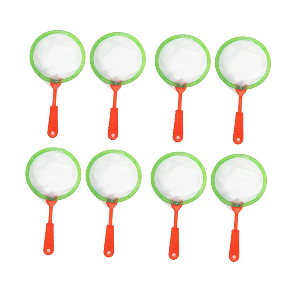 Toddmomy 10pcs Mini Simulated Fishing Net Toy Random Color Outdoor Garden Play for Boy Girl Lightweight and Easy to Use for Catching Butterflies and Fish