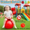 Jasunet 3P Bouncy Balls with Handle, 18in/45cm Sit and Spin Hopper Ball for Kids,Inflatable Jumping Ball Toy with Pump,Indoor Outdoor Fun Toys for Kids Ages 3-8,Gift for Christmas Birthday Holiday view 2