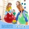 Jasunet 3P Bouncy Balls with Handle, 18in/45cm Sit and Spin Hopper Ball for Kids,Inflatable Jumping Ball Toy with Pump,Indoor Outdoor Fun Toys for Kids Ages 3-8,Gift for Christmas Birthday Holiday view 3