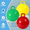 Jasunet 3P Bouncy Balls with Handle, 18in/45cm Sit and Spin Hopper Ball for Kids,Inflatable Jumping Ball Toy with Pump,Indoor Outdoor Fun Toys for Kids Ages 3-8,Gift for Christmas Birthday Holiday view 4
