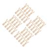 ARTIBETTER 40pcs Unfinished Peg Dolls for Crafting Natural Unpainted Bunny Figures for Home Decor Creative Projects view 1