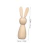 ARTIBETTER 40pcs Unfinished Peg Dolls for Crafting Natural Unpainted Bunny Figures for Home Decor Creative Projects view 2