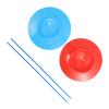 Abaodam 2pcs Multipurpose Juggling Props Juggling Plates Sticks Soft Spinning Plates for Circus Performances Toy for Boys and Girls and Adults view 1