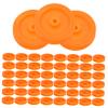 Cabilock 100pcs Plastic Pulley Wheel for Projects Wear-resistant Mini Gears for Toy Cars and Multipurpose Assembly Parts for Boys and Girls Crafts and Science Experiments view 1