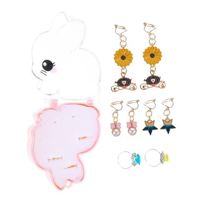 OKUMEYR 1set Boy Girl Clip Earrings and Adorable No-piercing Princess Jewelry for Dress-up Birthday Parties and Everyday Wear Includes Multiple Styles and Colors