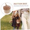 NOLITOY Cute Decorative Rattan Purse for Boys and Girls Photo Prop Fashion Boys and Girls Rattan Purse view 4