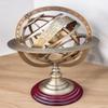 Decorative Brass Armillary Sphere, 18th Century Style Astronomical Globe with Wooden Base view 2