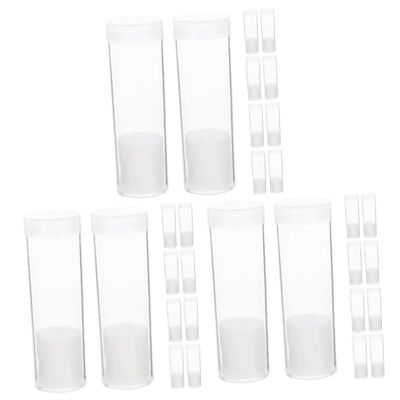 jojofuny 30pcs Tubes Organizer for Collectors Clear Storage Holders Protective Padding Capsules for and -Term Preservation