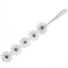 URIMPAVIDO 2PCS Baby Girl Lace Flower Headband Soft Elastic Hair Bands Cute Floral Headpiece for Baby photography (Purple, 14.96 Inch) view 2