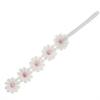 URIMPAVIDO 2PCS Baby Girl Lace Flower Headband Soft Elastic Hair Bands Cute Floral Headpiece for Baby photography (Pink,Blue, 14.96 Inch) view 2