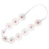 URIMPAVIDO 2PCS Baby Girl Lace Flower Headband Soft Elastic Hair Bands Cute Floral Headpiece for Baby photography (Pink,Blue, 14.96 Inch) view 4