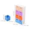 Abaodam 1set Scale Dollhouse Miniature Storage Box Shelves Versatile Combination Organizer for Miniature Supplies Includes Storage Bins and Shelf Compartments view 2