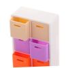 Abaodam 1set Scale Dollhouse Miniature Storage Box Shelves Versatile Combination Organizer for Miniature Supplies Includes Storage Bins and Shelf Compartments view 3