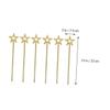 KOMBIUDA 6pcs Star Shaped Fairy Wands Lightweight Cosplay Props for Parties Dress up and Stage Gold Hollow Design for Boys and Girls Events and Photography view 4