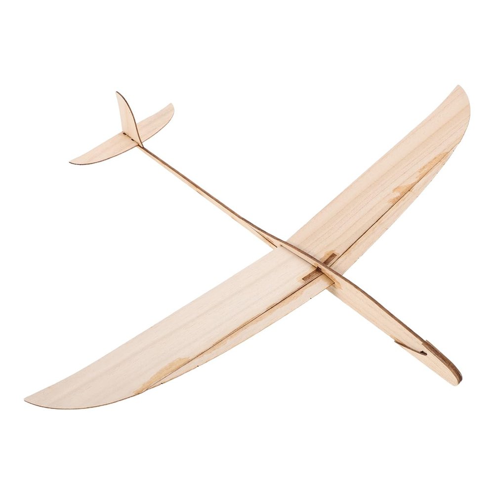 FOYTOKI Wooden Hand Thrown Glider Plane Kit DIY Model Aeroplane for Boys and Girls Adults Hand Launch Glider for Indoor Outdoor Play