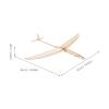 FOYTOKI Wooden Hand Thrown Glider Plane Kit DIY Model Aeroplane for Boys and Girls Adults Hand Launch Glider for Indoor Outdoor Play view 2